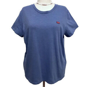 Levi's NWT Blue Perfect Crew Graphic Tee Women XL